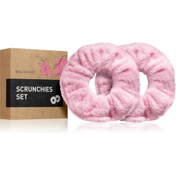 BrushArt Home Salon Towel scrunchie hajgumik Pink-ár