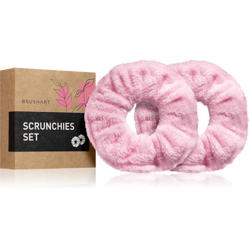 BrushArt Home Salon Towel scrunchie hajgumik Pink-ár