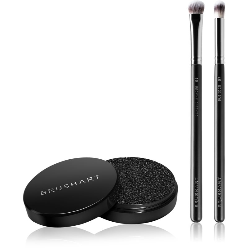 BrushArt Professional Eyeshadow brush set with brush cleaning sponge ecsetszett a szem sminkeléséhez-Ár