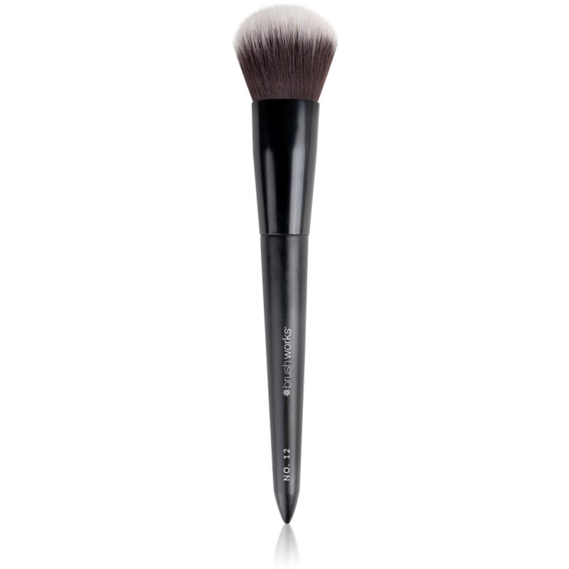 Brushworks Back Comb Brush púderecset az arcra (arcpír ecset) típus NO. 12 1 db-ár