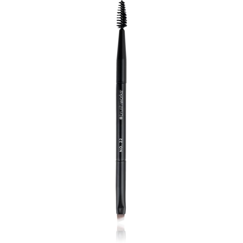 Brushworks Double Ended Brow Brush And Spoolie kétoldalas szemöldökecset NO. 22 1 db-ár