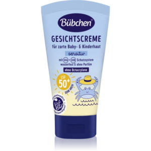 Bübchen Sensitive Sun Protection Face Cream SPF 50+ védő arckrém gyerekek számára SPF 50+ 6 m+ 50 ml-Ár