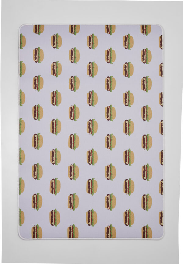 Burger Allover Desk Pad White/Multicolor