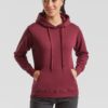Burgundy Hooded Sweat Fruit of the Loom
