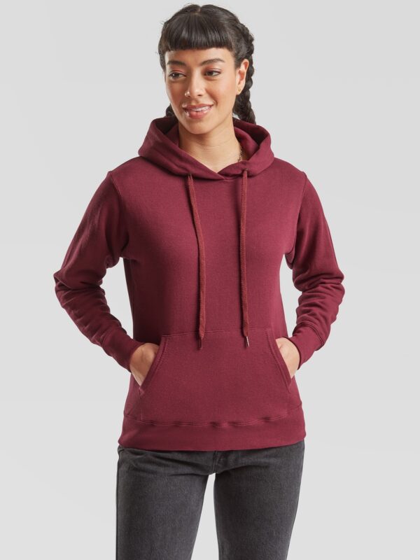 Burgundy Hooded Sweat Fruit of the Loom