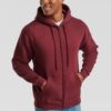Burgundy Men's Hoodie Premium Fruit of the Loom
