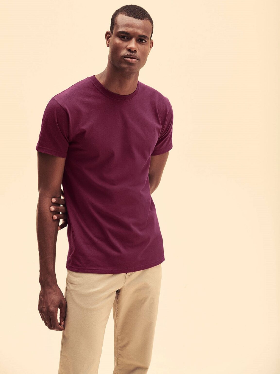 Burgundy Men's Super Premium Fruit of the Loom