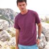 Burgundy Men's T-shirt Valueweight Fruit of the Loom