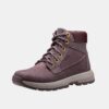 Burgundy Women Leather Ankle Boots HELLY HANSEN - Women