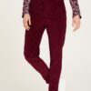 Burgundy corduroy trousers Tranquillo - Women