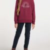 Burgundy girly sweatshirt Ragwear Evka - Girls