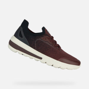 Burgundy men's sneakers Geox Spherica Actif - Men's