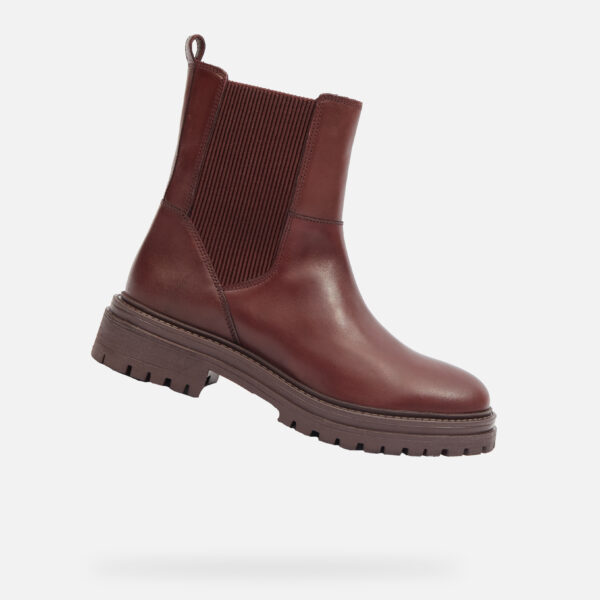 Burgundy women's ankle boots Geox Iridea - Women's
