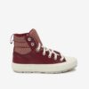 Burgundy women's ankle sneakers Converse - Women's