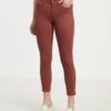 Burgundy women's skinny fit jeans CAMAIEU - Women's
