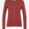 Burgundy women's sweater CAMAIEU