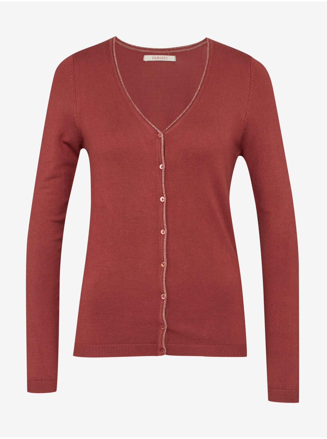 Burgundy women's sweater CAMAIEU - Women