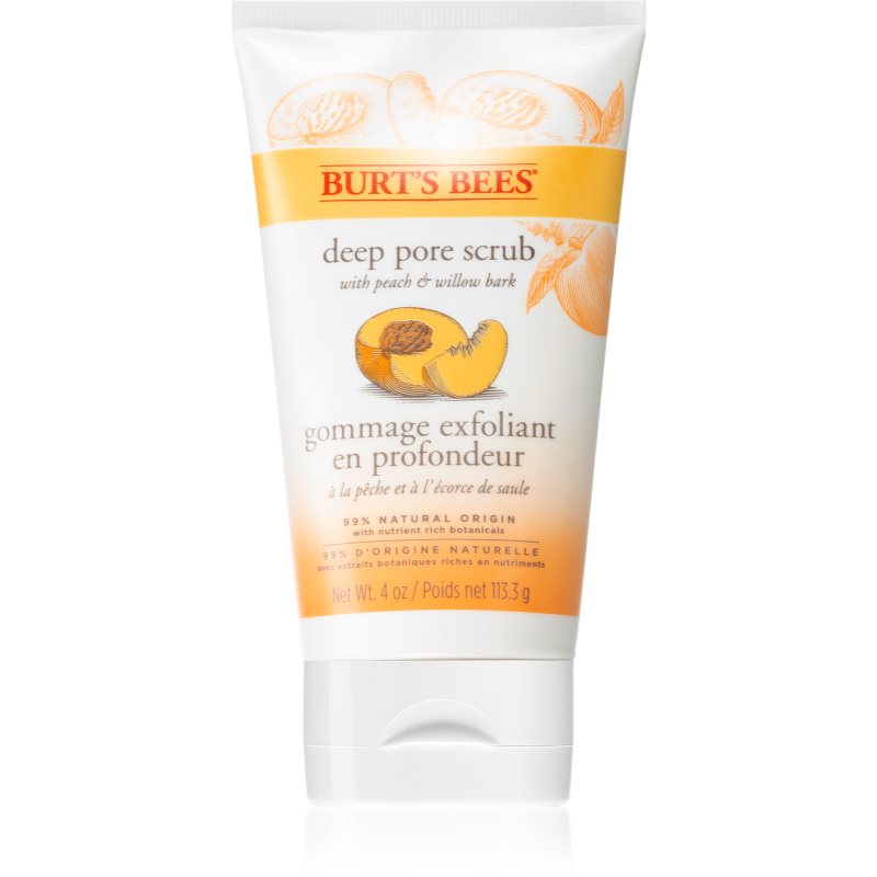 Burt’s Bees Peach & Willow Bark mélytisztító peeling 113.3 g-Eredeti