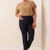 By Saygı Plus Size Lycra Pants with Pocket
