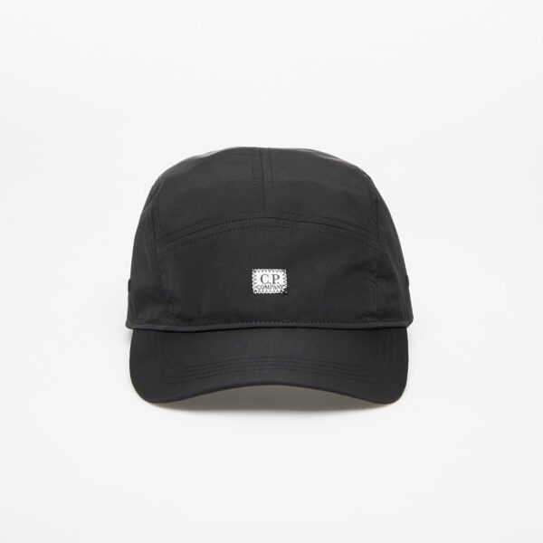 C.P. Company Chrome-R Panelled Cap Black Universal-alacsony-ár