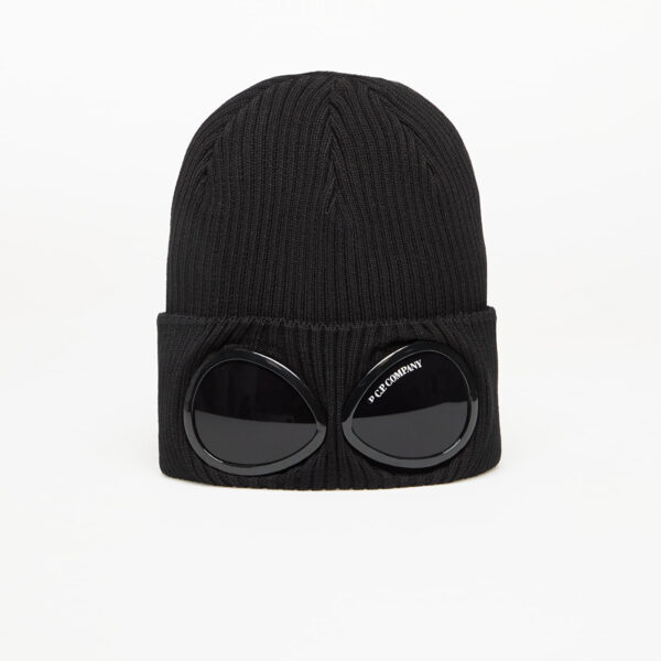 C.P. Company Cotton Goggle Beanie Black Universal-alacsony-ár