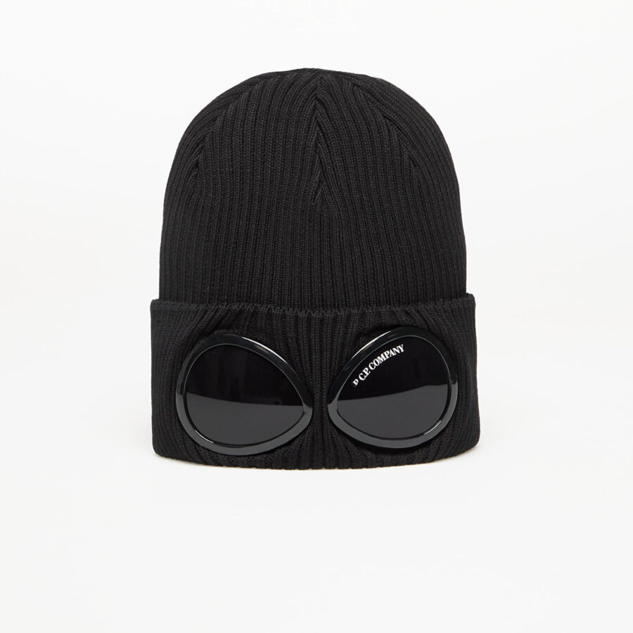 C.P. Company Cotton Goggle Beanie Black Universal-alacsony-ár