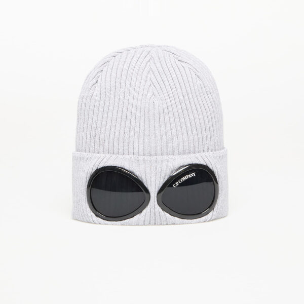 C.P. Company Cotton Goggle Beanie Grey Melange Universal-alacsony-ár