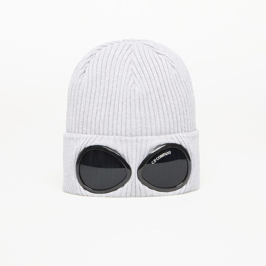 C.P. Company Cotton Goggle Beanie Grey Melange Universal-alacsony-ár