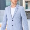 C9059 DEWBERRY MEN'S JACKET-PLAIN NAVY BLUE