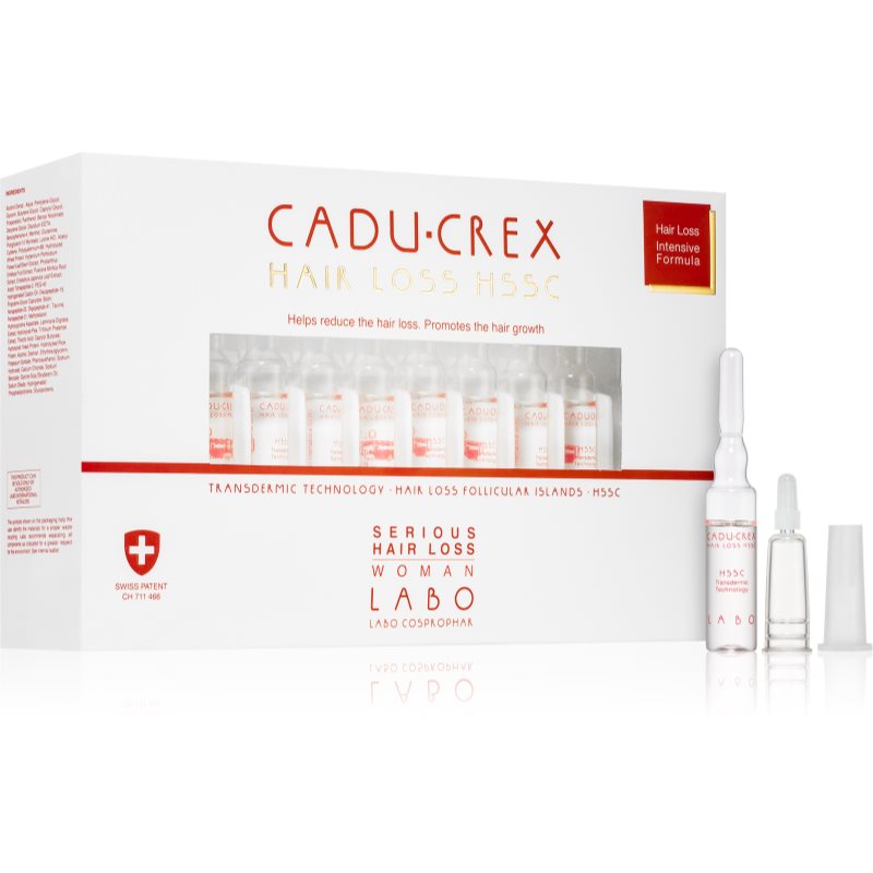 CADU-CREX Hair Loss HSSC Serious Hair Loss hajkúra nőknek súlyos mértékű hajhullás ellen hölgyeknek 20x3