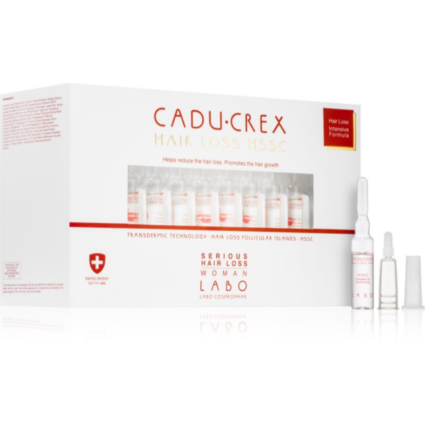 CADU-CREX Hair Loss HSSC Serious Hair Loss hajkúra nőknek súlyos mértékű hajhullás ellen hölgyeknek 40x3