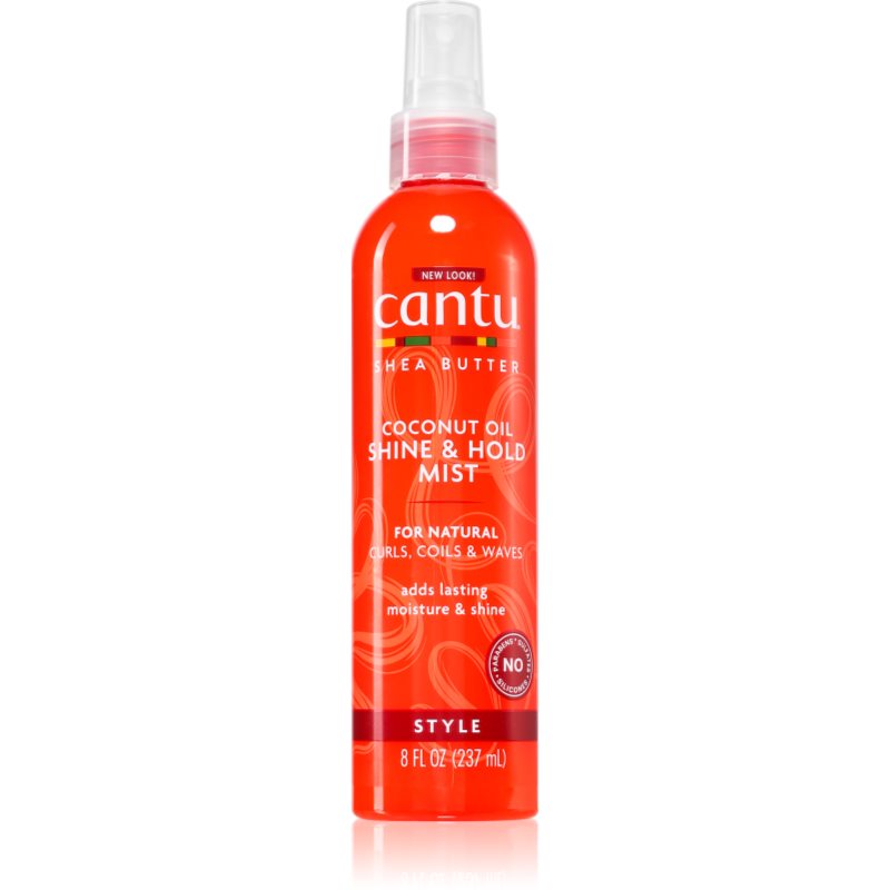 CANTU Shea Butter Shine&Hold mist hidratáló permet a hullámos és göndör haj fényéért 237 ml-ár