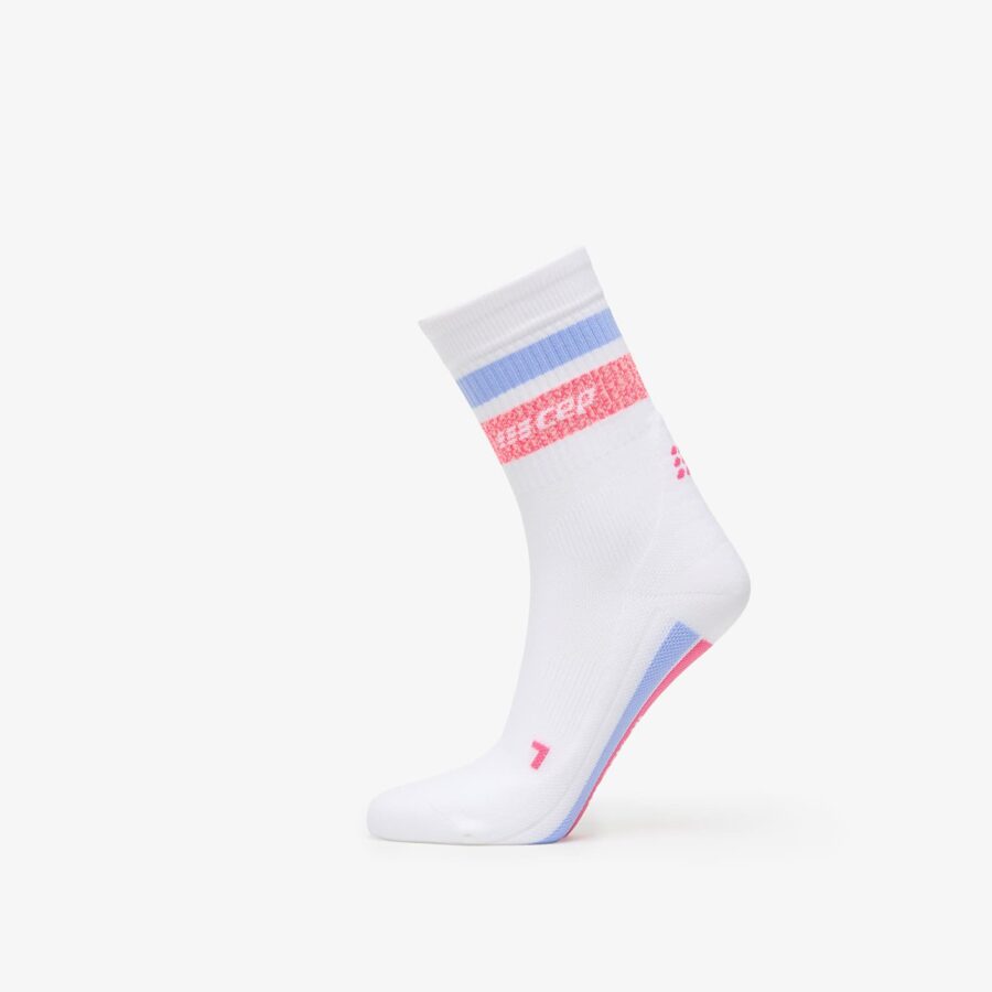 CEP Miami Vibes Mid Cut Compression Socks White/ Pink/ Sky XL-alacsony-ár