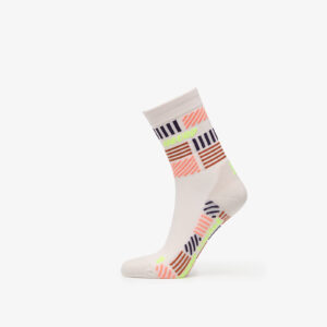 CEP The Run Limited Edition Compression Mid Cut Socks Cream/ Neon Yellow M-alacsony-ár
