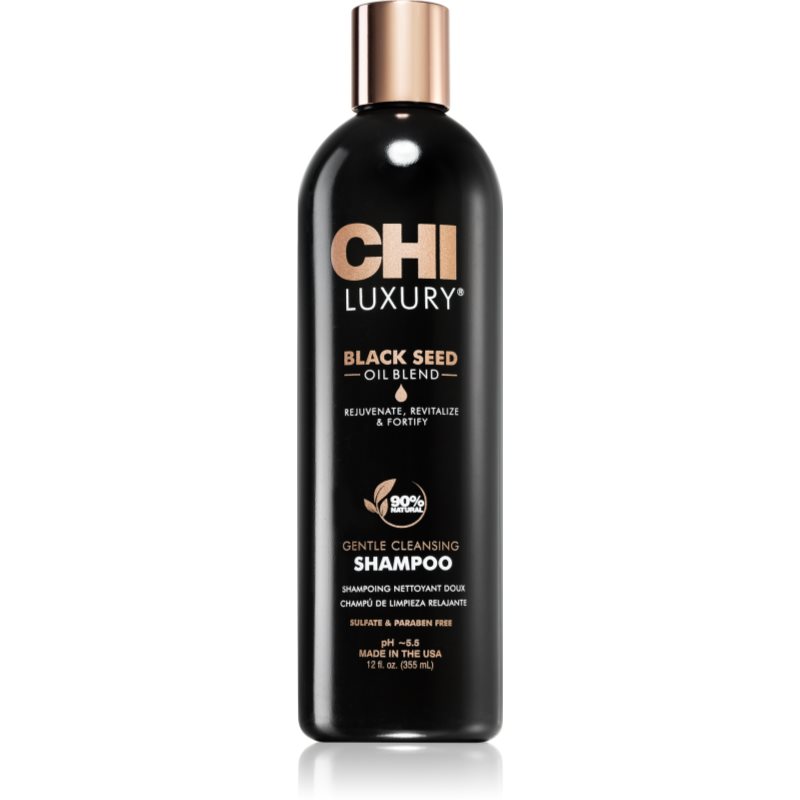 CHI Luxury Black Seed Oil Gentle Cleansing Shampoo finom állagú tisztító sampon 355 ml-Ár