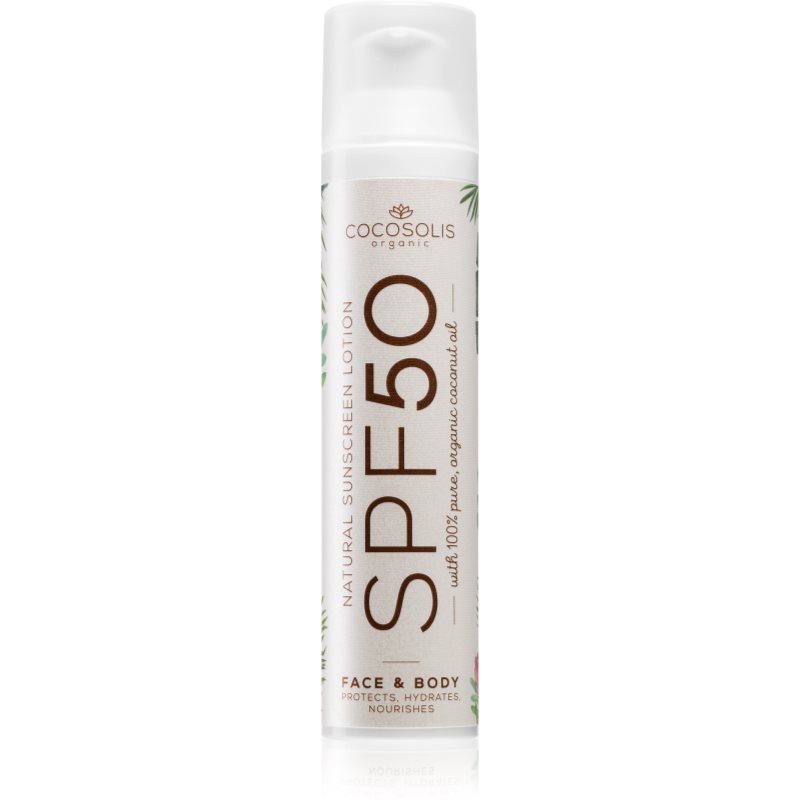 COCOSOLIS Natural Sunscreen Lotion védőkrém napozásra SPF 50 100 ml-Ár
