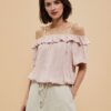 COLD ARMS SHIRT WITH FRILLS