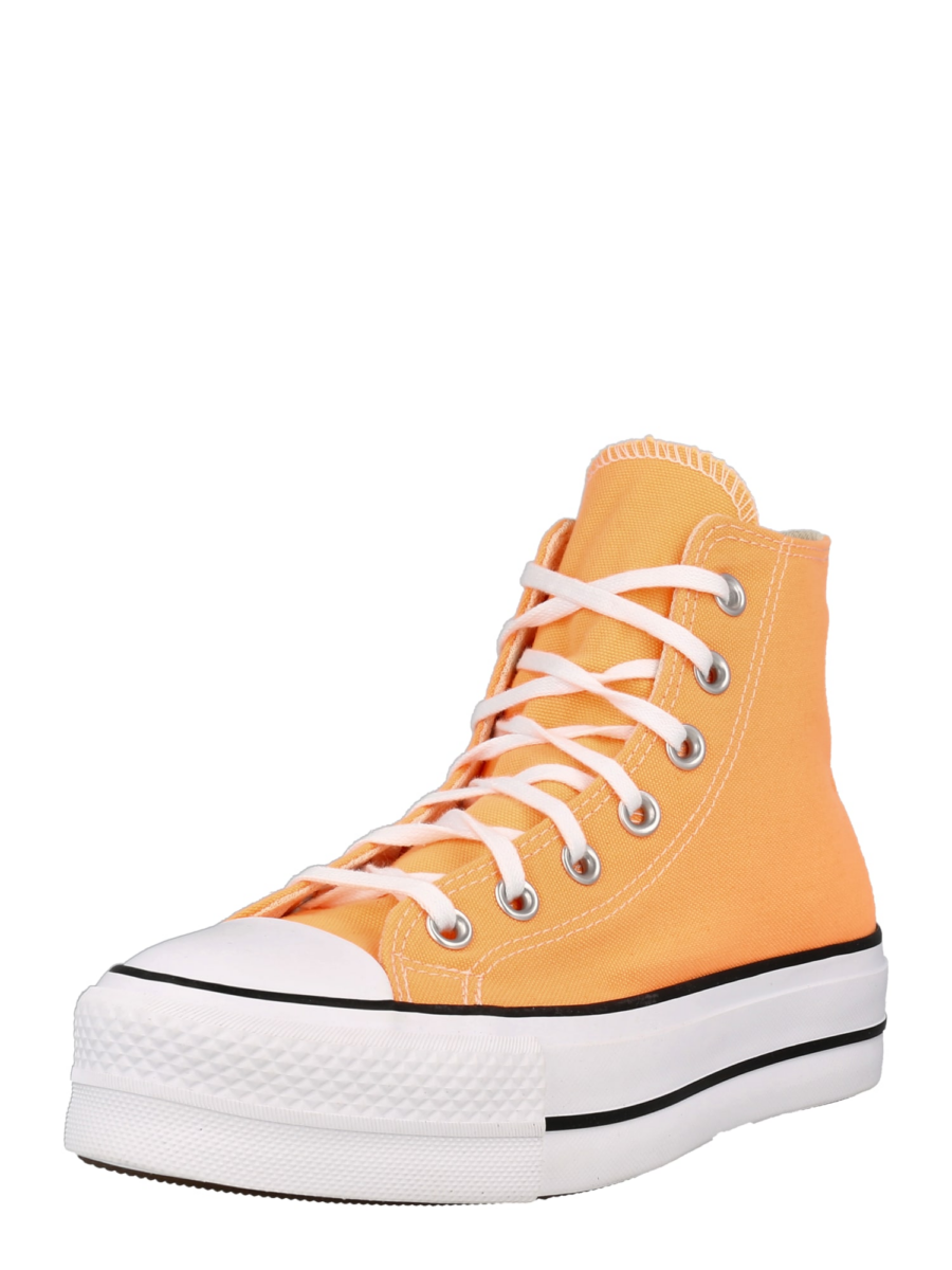 CONVERSE Magas szárú sportcipők 'Chuck Taylor All Star'  világos narancs / fekete / piszkosfehér-Hungary