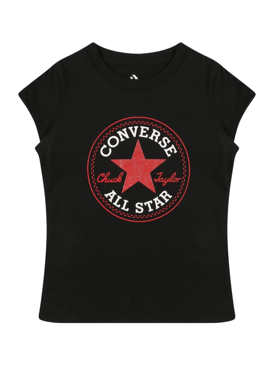 CONVERSE Póló  piros / fekete / fehér-hu