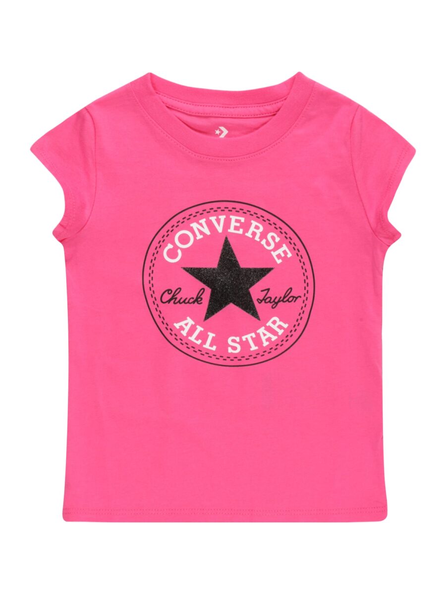 CONVERSE Póló  rózsaszín / fekete / fehér-hu