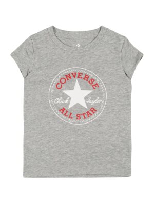 CONVERSE Póló  szürke melír / piros / fehér-hu