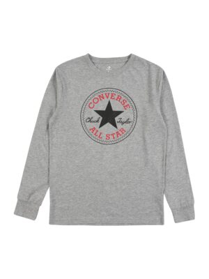 CONVERSE Póló  szürke melír / piros / fekete-hu