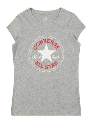 CONVERSE Póló  szürke / piros / fehér-hu