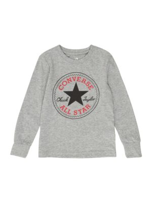 CONVERSE Póló  szürke / piros / fekete-hu