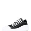 CONVERSE Rövid szárú sportcipők 'CHUCK TAYLOR ALL STAR MOVE OX'  fekete / fehér-hu