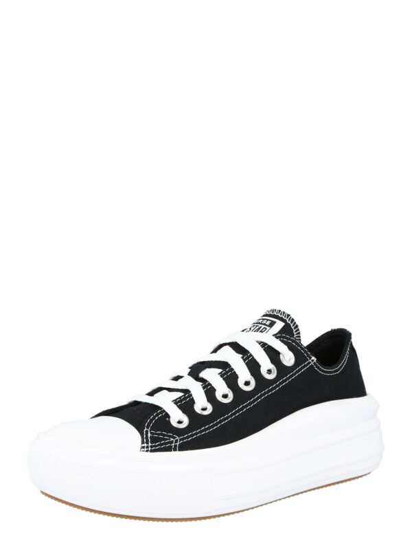 CONVERSE Rövid szárú sportcipők 'CHUCK TAYLOR ALL STAR MOVE OX'  fekete / fehér-hu