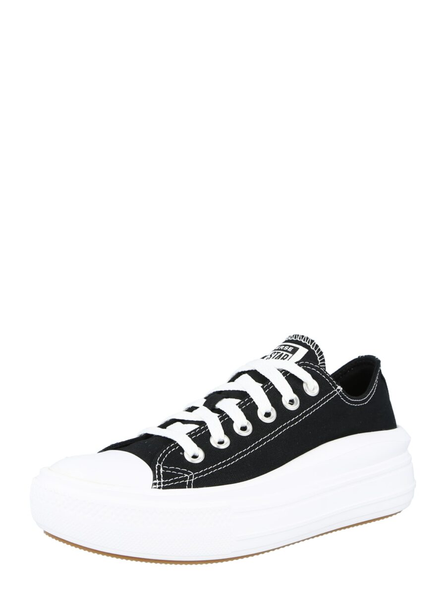 CONVERSE Rövid szárú sportcipők 'CHUCK TAYLOR ALL STAR MOVE OX'  fekete / fehér-hu