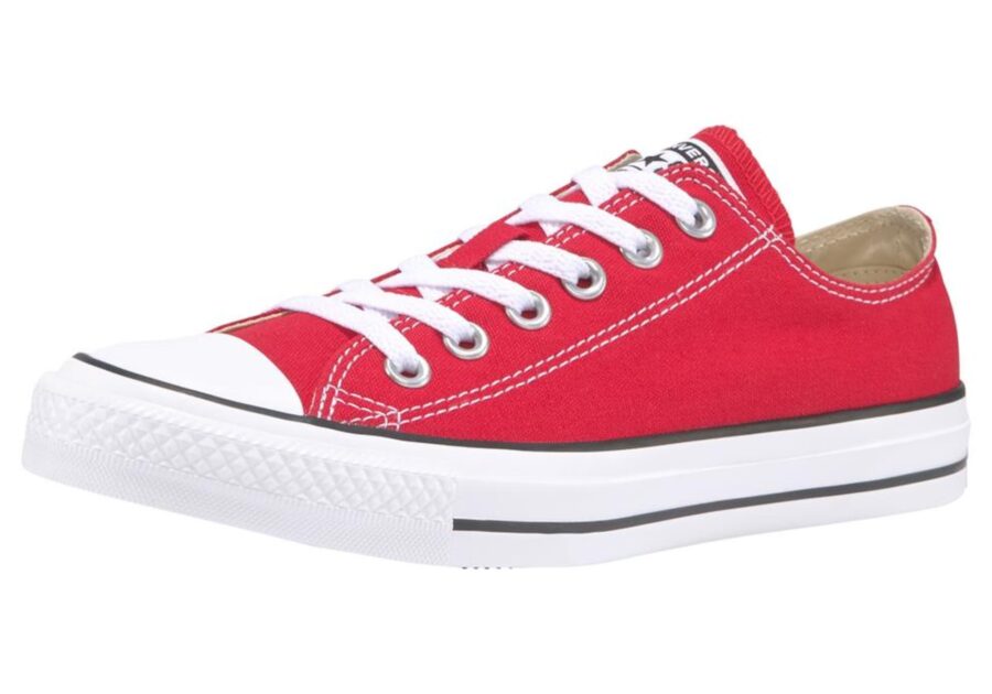 CONVERSE Rövid szárú sportcipők 'Chuck  Taylor All Star Ox'  piros / fekete / fehér-hu