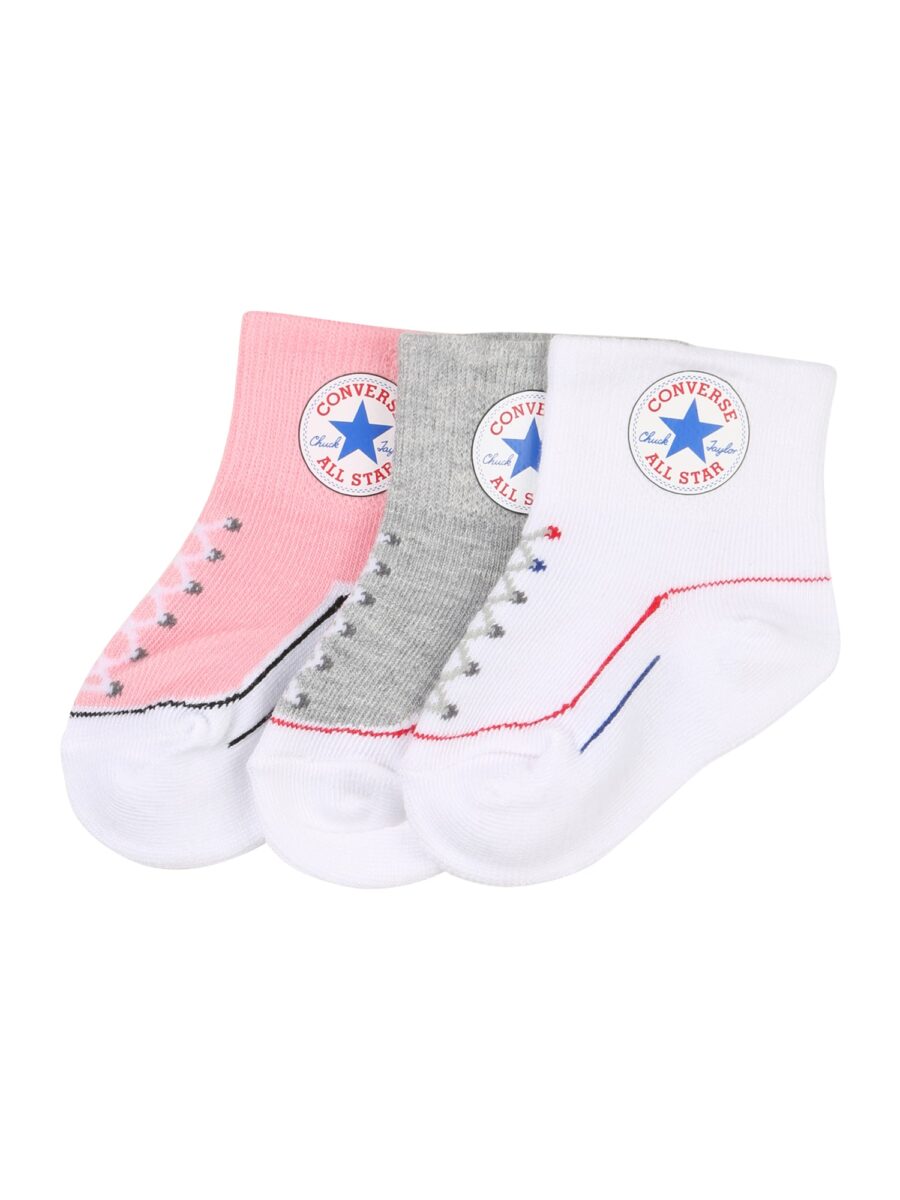 CONVERSE Zokni 'INFANT'  kék / szürke / rózsaszín / fehér-hu