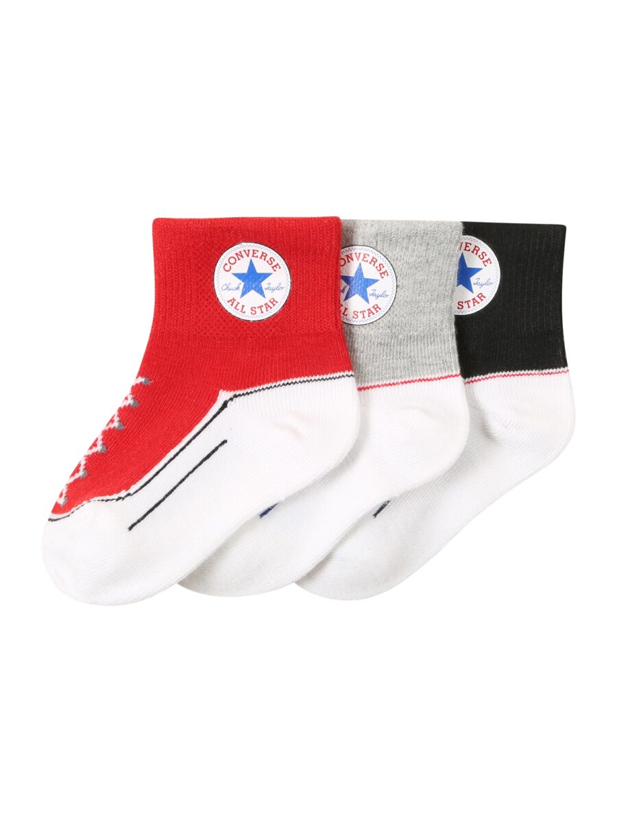 CONVERSE Zokni 'INFANT'  szürke / piros / fekete / fehér-hu